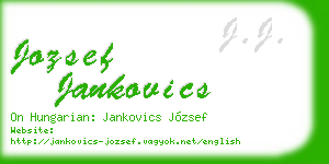 jozsef jankovics business card